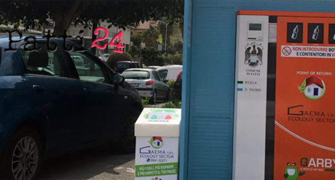 PATTI – Il Comune di Patti punta sul riciclaggio. Attivato nuovo Ecopoint in piazza Saggio