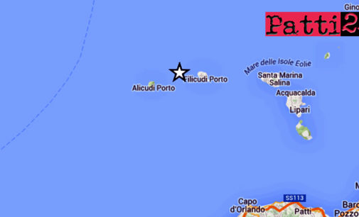 ISOLE EOLIE – Oggi pomeriggio lieve sisma di magnitudo ML 2.5 con epicentro in mare a 70 km da Lipari