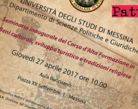 MESSINA – Giovedì 27, Seminario inaugurale del Corso d’Alta Formazione in “Beni culturali, sviluppo turistico e tradizioni religiose”