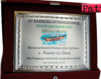 BROLO – Ancora  un prestigioso  Riconoscimento Internazionale per il  poeta  Rosario La Greca di Brolo