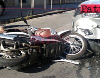 PATTI – Scontro auto-scooter all’incrocio tra la via Randazzo e la via Fornace. Scooterista trasportato con l’ambulanza al ”Barone Romeo”