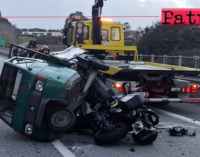 A20 – Anziano in motoape sull’autostrada in contromano provoca grave incidente.