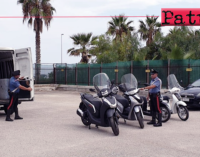 S.AGATA DI MILITELLO – Intercettato, abbandona furgone con 4 scooter rubati e fugge. 27enne bloccato e arrestato