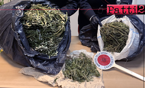 SAN FRATELLO – 2 sacchi di circa 7,2 kg. di marijuana, ben occultati. Arrestato allevatore 54enne