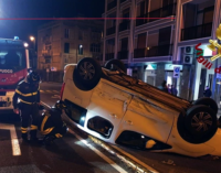 MESSINA – Incidente sul Viale Boccetta tra due auto, una si è ribaltata.