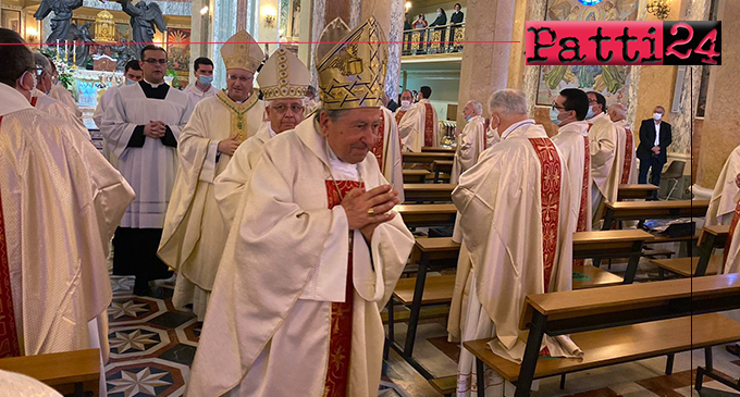 PATTI – La Messa Crismale celebrata nella Basilica Santuario di Tindari.