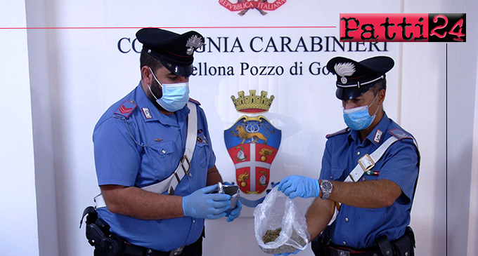 BARCELLONA P.G. – Detenzione di sostanza stupefacente ai fini di spaccio. Arrestati due milazzesi