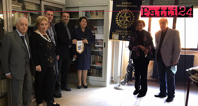 PATTI – Liceo Vittorio Emanuele III°. ”Angolo rotariano del libro” all’interno della biblioteca scolastica