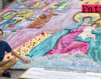 TERME VIGLIATORE – Umberto Cipriano ha composto l’infiorata artistica dedicata a Maria Santissima delle Grazie.