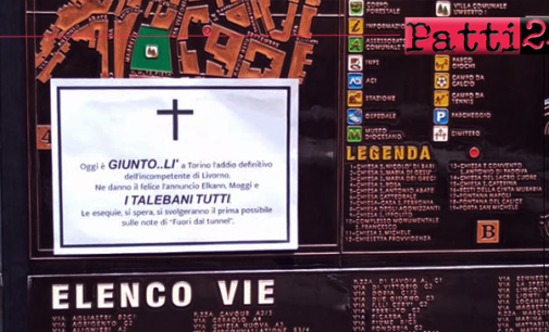 PATTI – Stamani sono apparsi manifesti funebri “fai da te” per l’esonero di Allegri, allenatore della Juventus. Svariate le reazioni