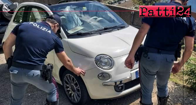 MESSINA – Recuperata Fiat 500 cabriolet rubata nella provincia di Palermo.