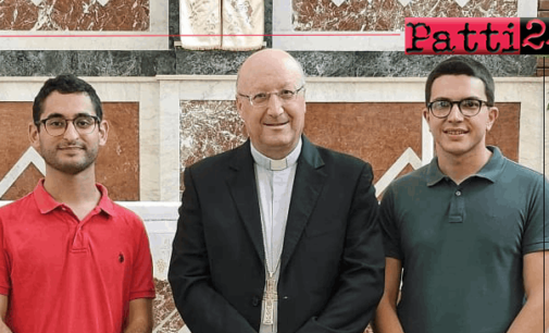 SANT’AGATA MILITELLO – Il 21 settembre, il Vescovo della diocesi di Patti, ammetterà tra i candidati all’Ordine Sacro del Diaconato e del Presbiterato due seminaristi.