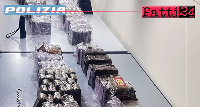 MESSINA – Servizi antidroga. Circa 37 Kg di hashish, 2 pistole clandestine e munizionamento nascosti nella carrozzeria di un’auto di lusso, arrestato 50enne palermitano.