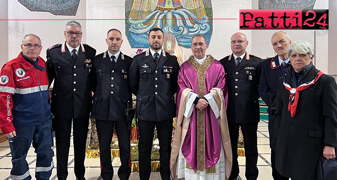 PATTI – Parrocchia Sacro Cuore di Gesù. Anche la Compagnia e la Stazione Carabinieri hanno animato una sera della novena di Natale