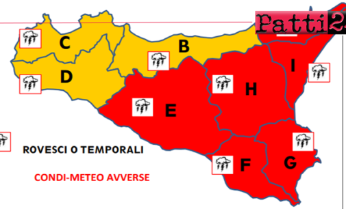 MESSINA E PROVINCIA – Avviso di condizioni meteorologiche con stato di ”allerta rossa”, diramato dal dipartimento di Protezione Civile per la giornata di venerdì 17 gennaio 2025.